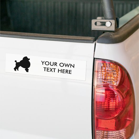 Poodle Bumpersticker (Op Truck)