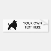 Poodle Bumpersticker (Voorkant)