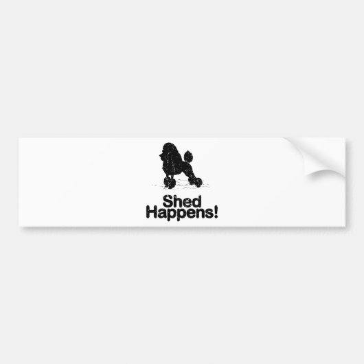 Poodle Bumpersticker (Voorkant)