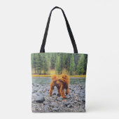 Poodle -  cadeau tote bag (Achterkant)