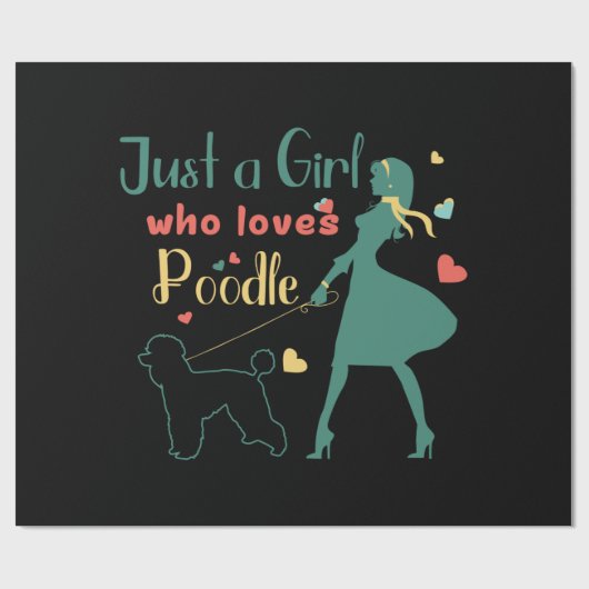Poodle Cadeaupapier (Vlak)