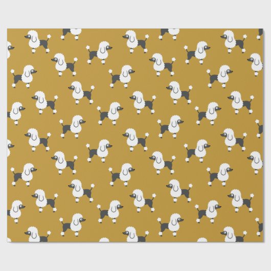Poodle Cadeaupapier (Vlak)