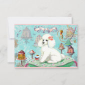 Poodle Cakes Bon Cupcake Invite Kaart (Voorkant)