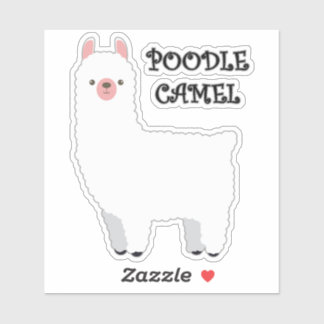 Poodle Camel Sticker