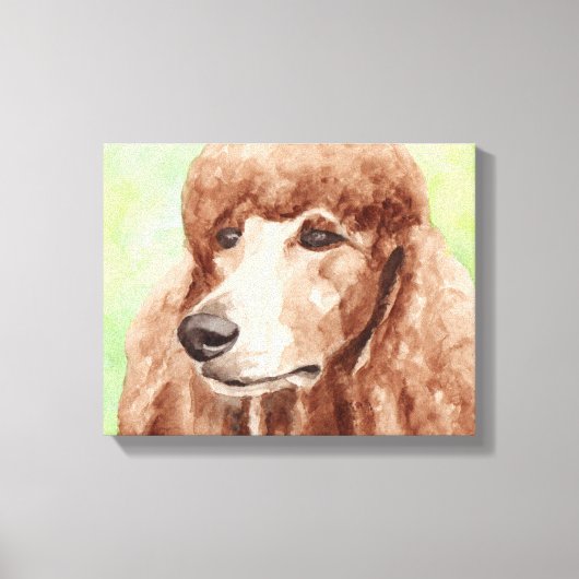 Poodle Canvas Kunst (Voorkant)