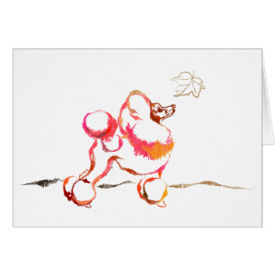 Poodle Card-Herfst