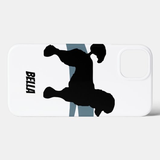 Poodle Case-Mate iPhone Case (Achterkant (horizontaal))