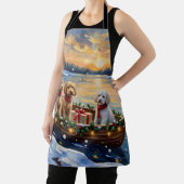 Poodle Christmas Boat Holiday Schort (Insitu)