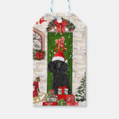 Poodle Christmas Cadeaulabel (Voorkant)