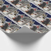 Poodle Christmas Cadeaupapier (Hoek)