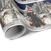 Poodle Christmas Cadeaupapier (Rol Hoek)