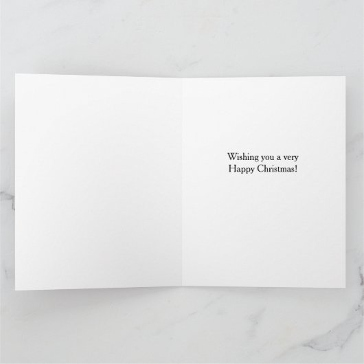 Poodle Christmas card Kaart (Binnen)