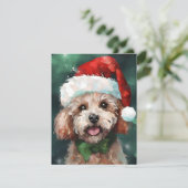 Poodle Christmas Feestdagenkaart (Staand voorkant)