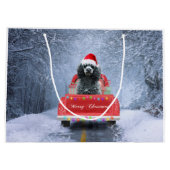 Poodle Christmas Groot Cadeauzakje (Achterkant)