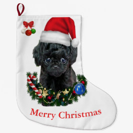 Poodle Christmas Grote Kerstsok