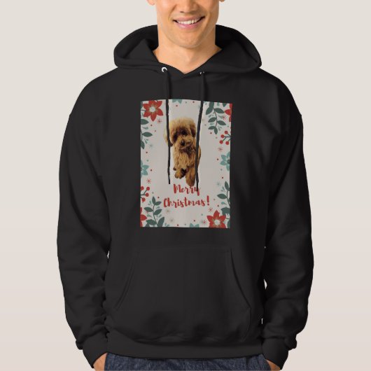 Poodle Christmas Hoodie (Voorkant)