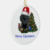 Poodle Christmas Keramisch Ornament (Rechts)