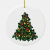 Poodle Christmas Keramisch Ornament (Achterkant)