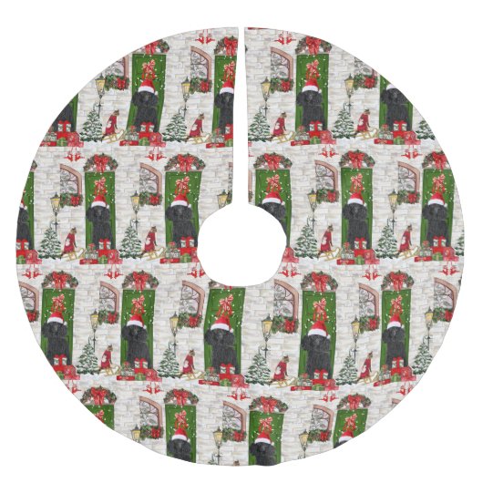 Poodle Christmas Kerstboom Rok (Voorkant)