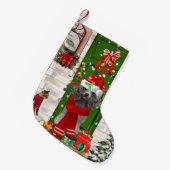 Poodle Christmas Kleine Kerstsok (Voorkant (Hangend))