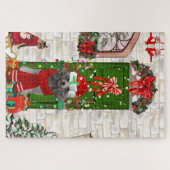 Poodle Christmas Legpuzzel (Horizontaal)