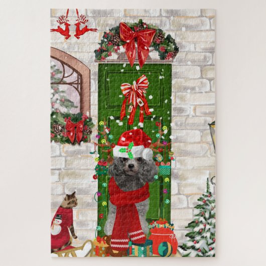 Poodle Christmas Legpuzzel (Verticaal)