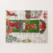 Poodle Christmas Legpuzzel (Horizontaal)