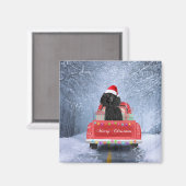 Poodle Christmas Magneet (Voorkant / Achterkant)