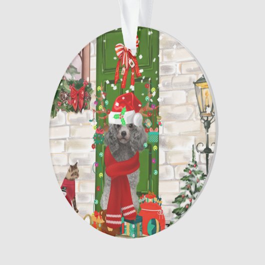 Poodle Christmas Ornament (voorkant)