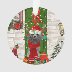 Poodle Christmas Ornament