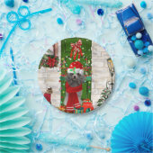 Poodle Christmas Papieren Bordje (Feest)