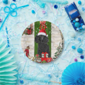 Poodle Christmas Papieren Bordje (Feest)