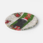 Poodle Christmas Papieren Bordje (Gekanteld)