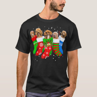 Poodle Christmas Poodle Dog Schattige Sokken Gift T-shirt