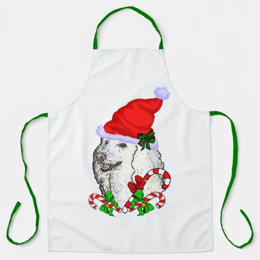 Poodle Christmas Schort (Voorkant)