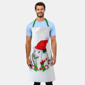 Poodle Christmas Schort (Gedragen)