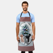 Poodle Christmas Schort (Gedragen)