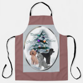 Poodle Christmas Schort (Voorkant)