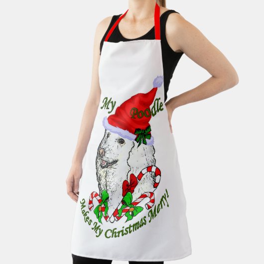 Poodle Christmas Schort (Insitu)