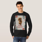 Poodle Christmas T-shirt (Voorkant volledig)