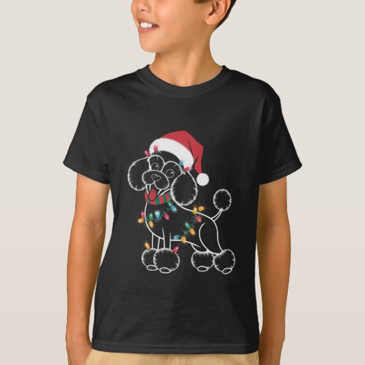 Poodle Christmas T-shirt (Voorkant)