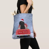 Poodle Christmas Tote Bag (Dichtbij)