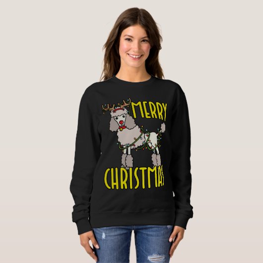 Poodle Christmas Trui (Voorkant volledig)