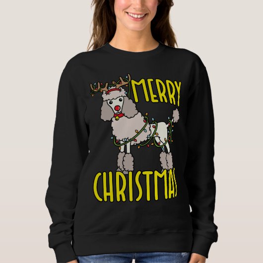Poodle Christmas Trui (Voorkant)