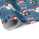 Poodle Christmas Wrapping Paper Cadeaupapier<br><div class="desc">Poodle Christmas Wrapping Paper. Papierkleur is blauw. Verkrijgbaar in meerdere kleuren,  maten en twee afwerkingen. www.hotpocketgraphics.com</div>