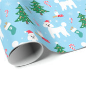 Poodle Christmas Wrapping Paper Cadeaupapier (Rol Hoek)
