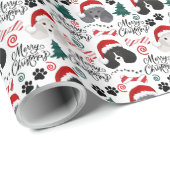Poodle Christmas Wrapping Paper Cadeaupapier (Rol Hoek)