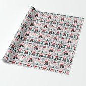 Poodle Christmas Wrapping Paper Cadeaupapier (Uitgerold)