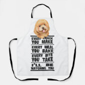 Poodle Cockerpoo elke snack die je maakt Apron Schort (Voorkant)
