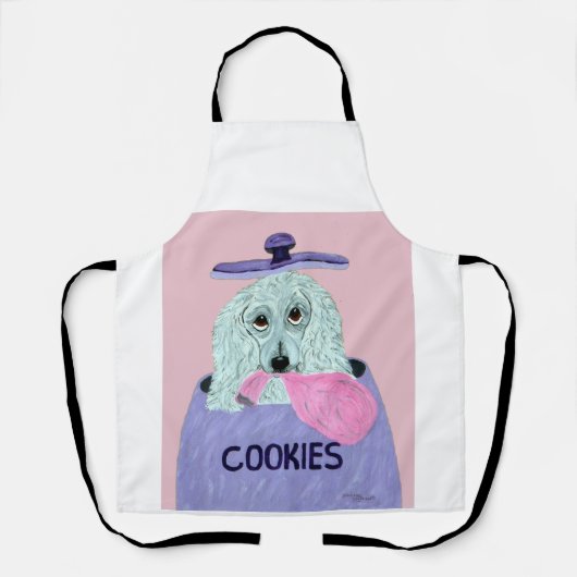Poodle Cookie Dief All-Over Print Schort (Voorkant)